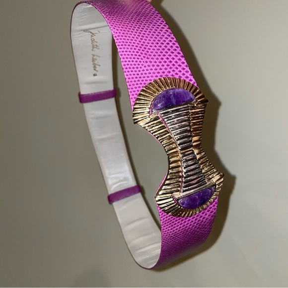 ๐ Vintage Judith Leiber Semi-Precious Stone Belt ๐ - Picture 5 of 5